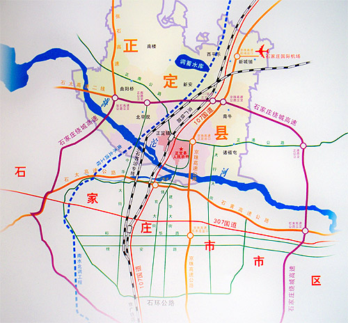 正定县区域地图图片